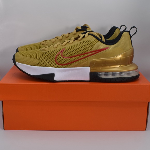 Nike Air Max Alpha Trainer 6 Sneakers Sz 11 Flat Gold University Red FQ1833-700 - Picture 2 of 15